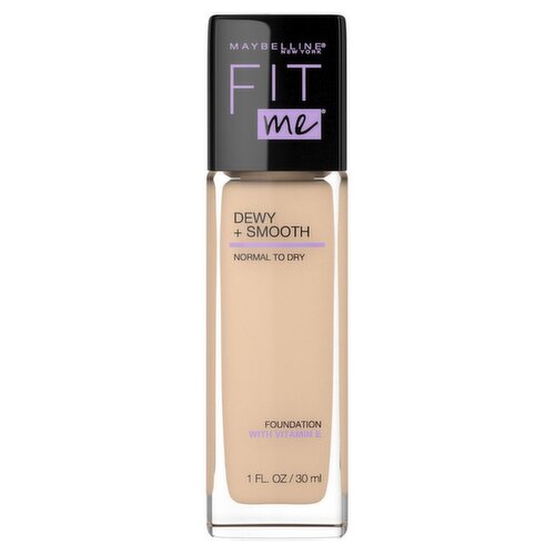 Maybelline New York Fit Me Dewy + Smooth 118 Light Beige Foundation, 1 fl oz