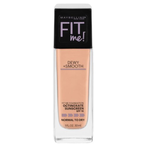 Maybelline New York Fit Me 228 Soft Tan Octinoxate Sunscreen Foundation, SPF 18, 1 fl oz