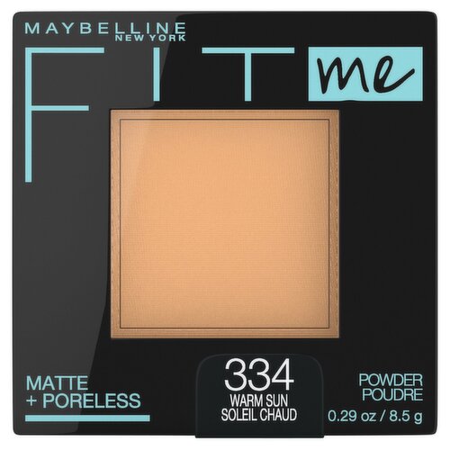 Maybelline New York Fit Me 334 Warm Sun Matte + Poreless Pressed Powder, 0.29 oz