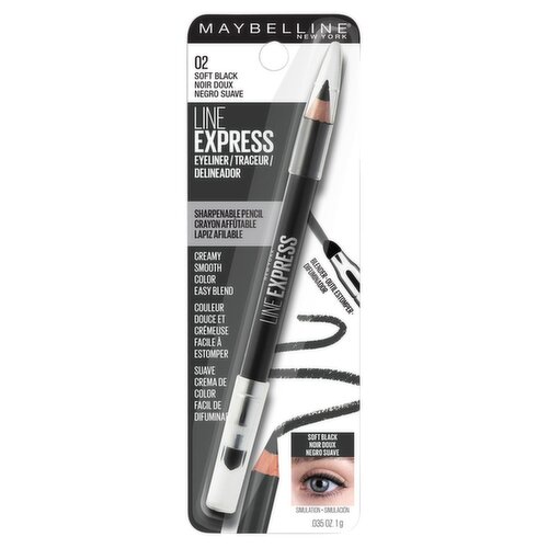 Maybelline New York 02 Soft Black Line Express Eyeliner, .035 oz