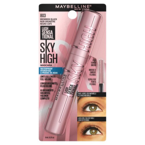 Maybelline New York Lash Sensational Sky High 803 Brownish Black Mascara, 0.2 fl oz