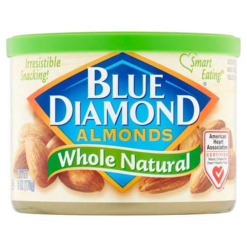 Blue Diamond Whole Natural Almonds, 6 oz