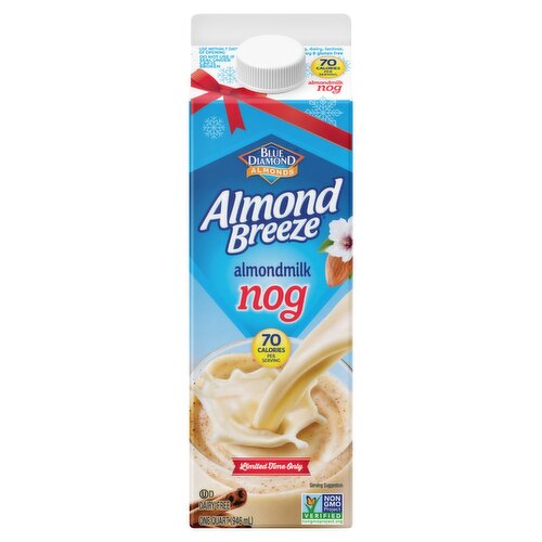 Blue Diamond Almonds Almond Breeze Nog Almondmilk, one quart