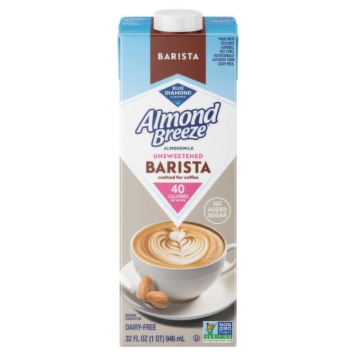 Blue Diamond Almonds Almond Breeze Unsweetened Barista Almondmilk, 32 fl oz