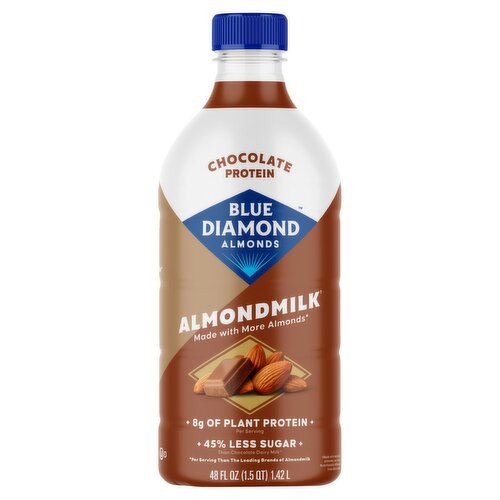 Blue Diamond Almonds Chocolate Protein Almondmilk, 48 fl oz