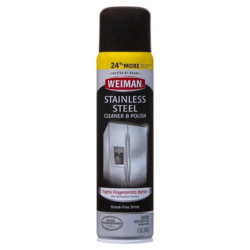 Weiman Stainless Steel Cleaner & Polish, 12 oz