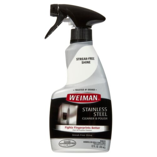 Weiman Stainless Steel Cleaner & Polish, 12 fl oz