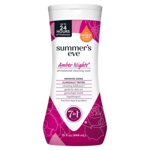 Summer's Eve Amber Nights pH-Balanced Cleansing Wash, 15 fl oz