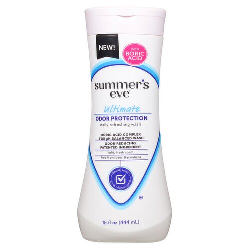 Summer's Eve Ultimate Odor Protection Daily Refreshing Wash, 15 fl oz