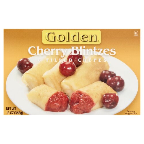 Golden Filled Crepes Cherry Blintzes, 6 count, 13 oz