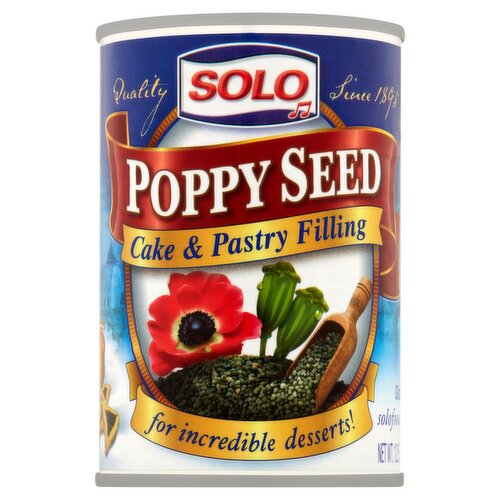 Solo Poppy Seed Cake & Pastry Filling, 12.5 oz