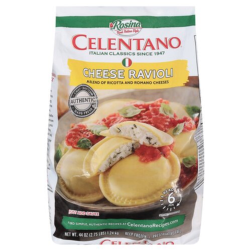 Rosina Celentano Cheese Ravioli, 44 oz