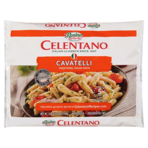 Rosina Celentano Cavatelli Traditional Italian Pasta, 12 oz