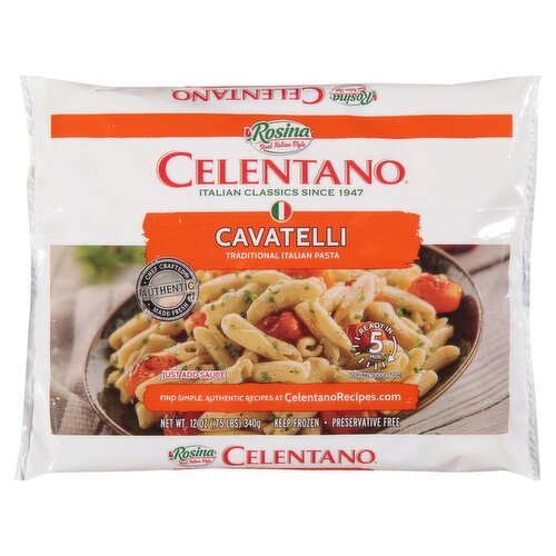 Rosina Celentano Cavatelli Traditional Italian Pasta, 12 oz