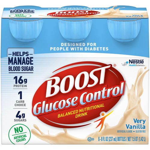 Nestlé Boost Glucose Control Very Vanilla Balanced Nutritional Drink, 8 fl oz, 6 count