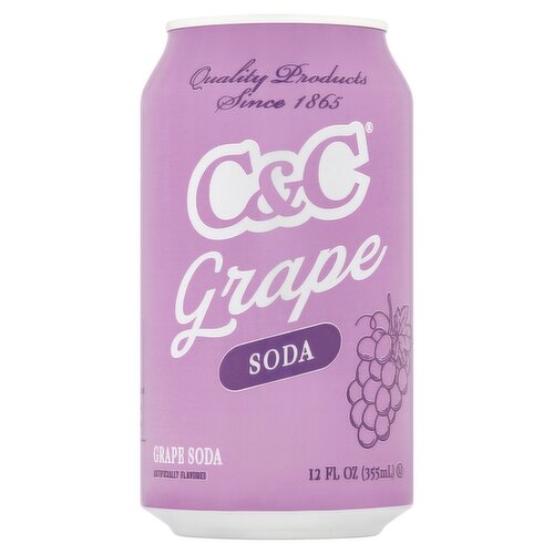 C&C Grape Soda, 12oz