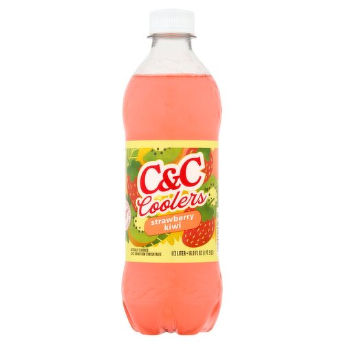 C&C Coolers Strawberry Kiwi Juice Drink, 16.9 fl oz