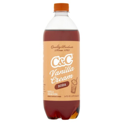 C&C Vanilla Cream Soda, 24oz