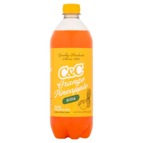 C&C Orange Pineapple Soda, 24 fl oz