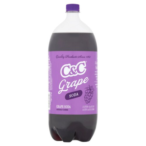 C&C Grape Soda, 2 Liter