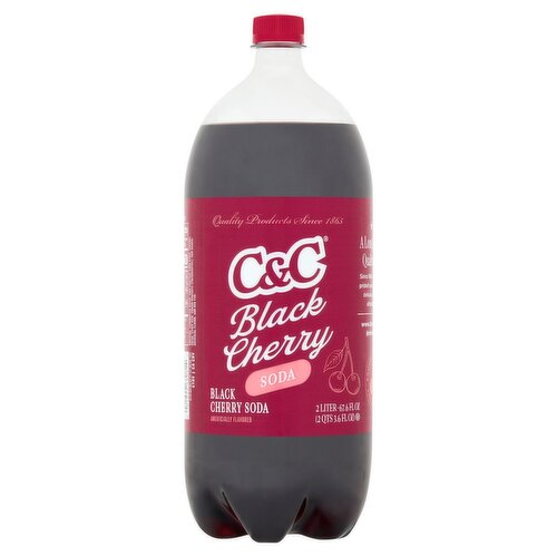 C&C Black Cherry Soda, 2 Liter