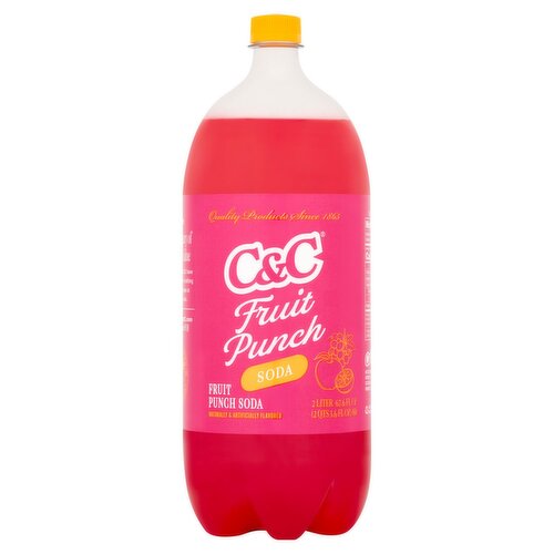 C&C Fruit Punch Soda, 2 Liter