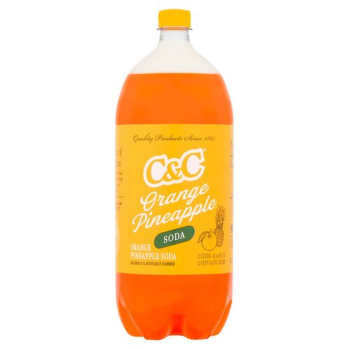 C&C Orange Pineapple Soda, 2 Liter