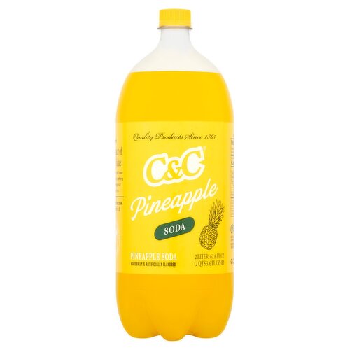 C&C Pineapple Soda, 2 Liter
