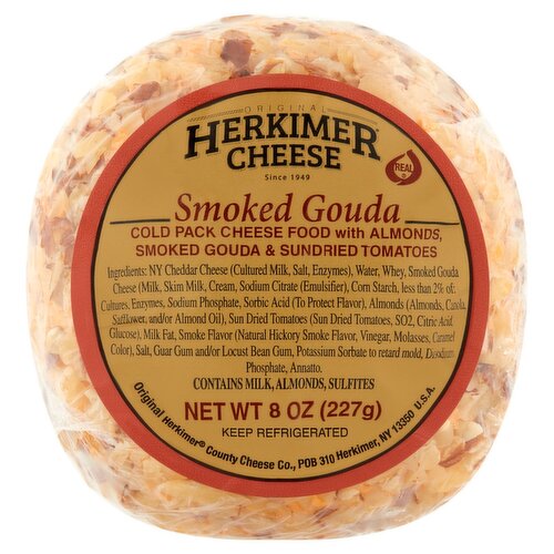 Original Herkimer Cheese Smoked Gouda Cheese Ball, 8 oz