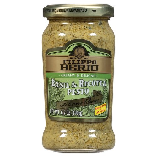 Filippo Berio Basil & Ricotta Pesto, 6.7 oz