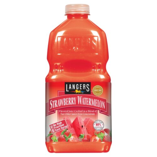 Langers Strawberry Watermelon Flavored Juice Cocktail, 64 fl oz