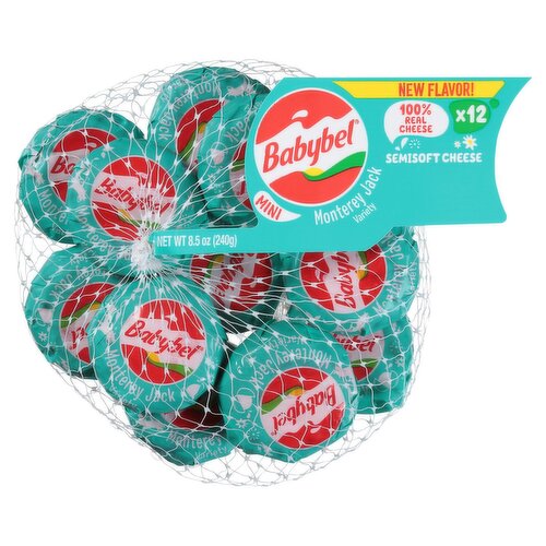 Babybel Mini Monterey Jack Variety Semisoft Cheese, 12 count, 8.5 oz