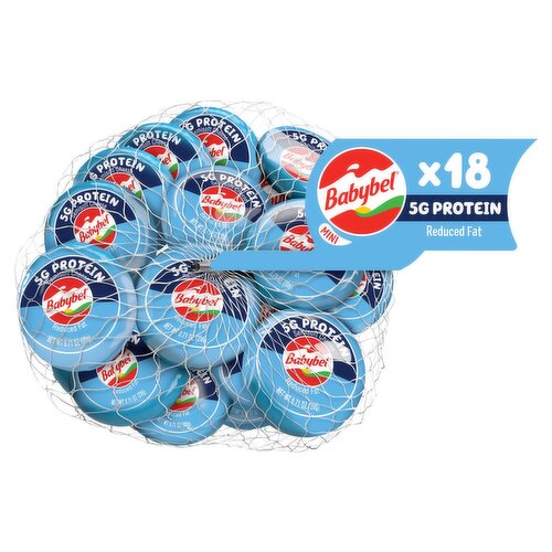 Babybel Mini Semisoft Cheese, 18 count, 12.7 oz