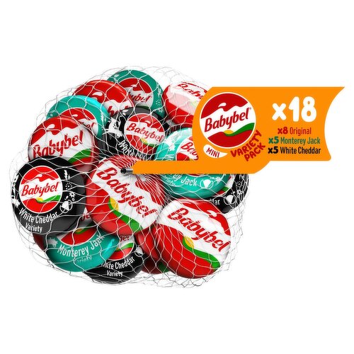 Babybel Mini Semisoft Cheese Variety Pack, 18 count, 12.7 oz