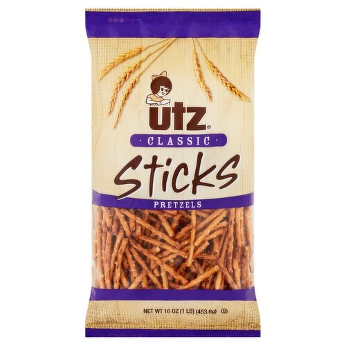 Utz Classic Sticks Pretzels, 16 oz