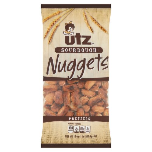 Utz Sourdough Nuggets Pretzels, 16 oz