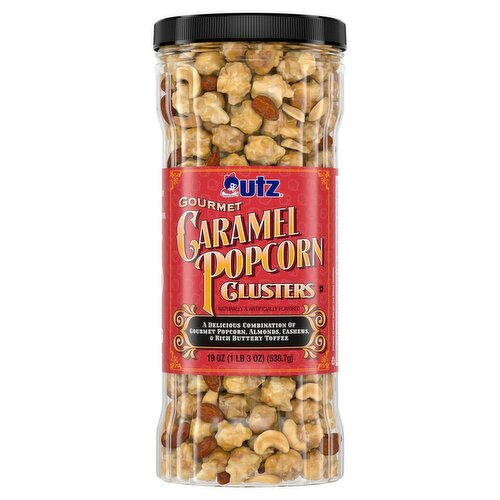 Utz Gourmet Caramel Popcorn Clusters, 19 oz