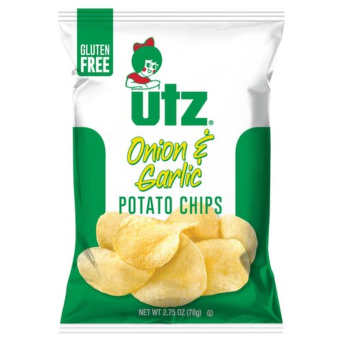 Utz Gluten Free Onion & Garlic Potato Chips, 2.75 oz