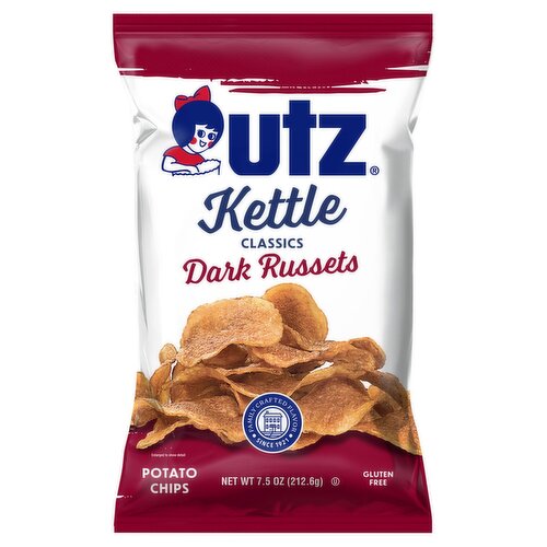 Utz Kettle Classics Dark Russets Potato Chips, 7.5 oz