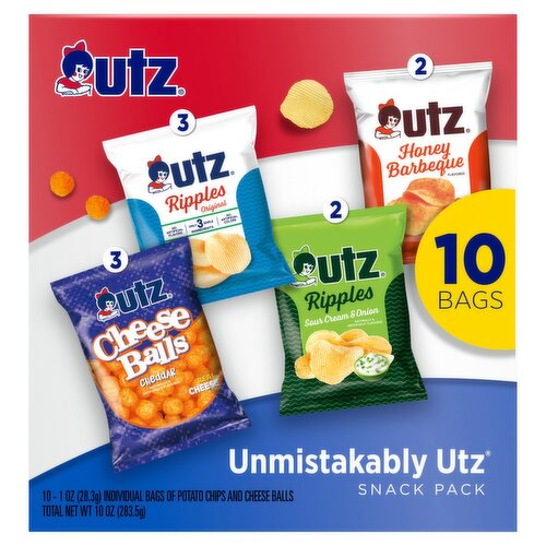 Utz Unmistakably Snack Pack, 1 oz, 10 count