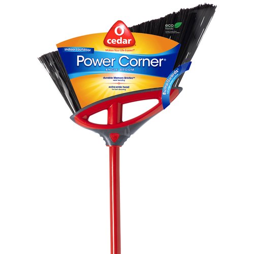 O-Cedar Corner Large Angle Broom, 1 each