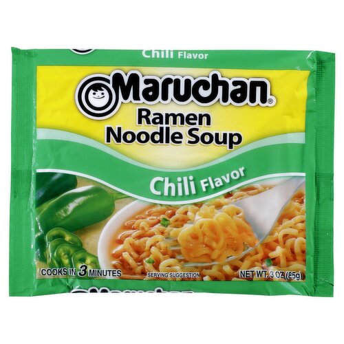 Maruchan Chili Flavor Ramen Noodle Soup, 3 oz