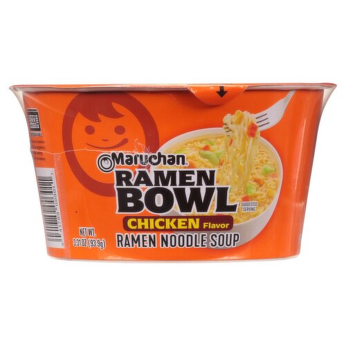 Maruchan Chicken Flavor Ramen Noodle Soup, 3.31 oz