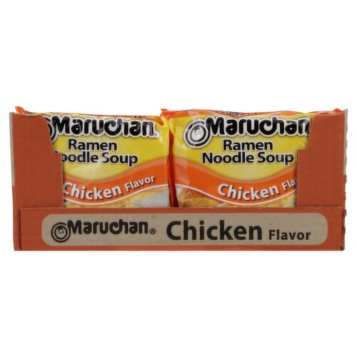 Maruchan Chicken Flavor Ramen Noodle Soup, 3 oz, 24 count