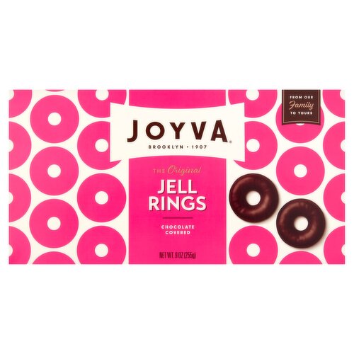 Joyva The Original Chocolate Covered Jell Rings, 9 oz