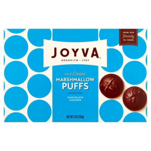 Joyva Our Classic Chocolate Covered Marshmallow Puffs, 9 oz