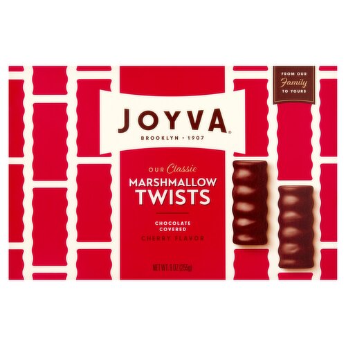 Joyva Chocolate Covered Cherry Flavored Marshmallow Twists, 9 oz