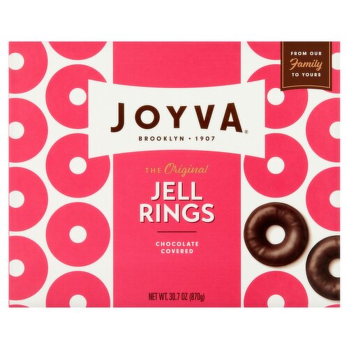 Joyva The Original Chocolate Covered Jell Rings, 30.7 oz