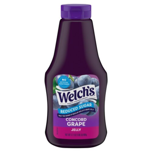 Welch's Reduced Sugar Concord Grape Jelly, 17.1 oz