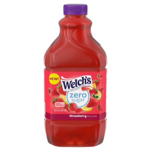 Welch's Zero Sugar Strawberry Juice, 64 fl oz